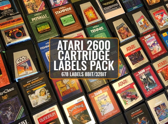 Atari 2600 Cartridge Printable Labels Pack - Etsy