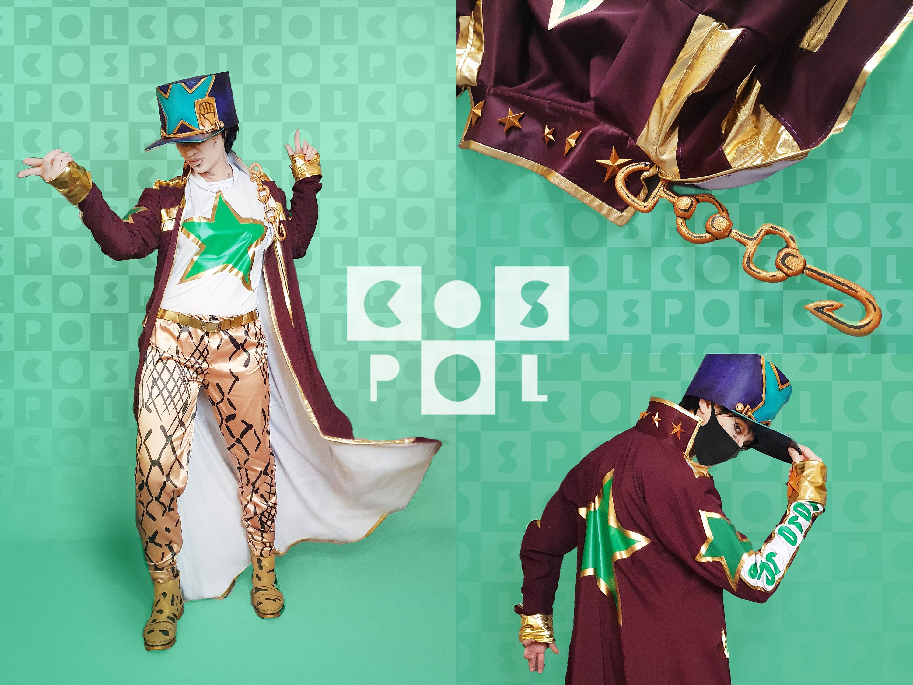 Star Platinum Cosplay Costume Kujo Jotaro Stand From Jojo Part 4