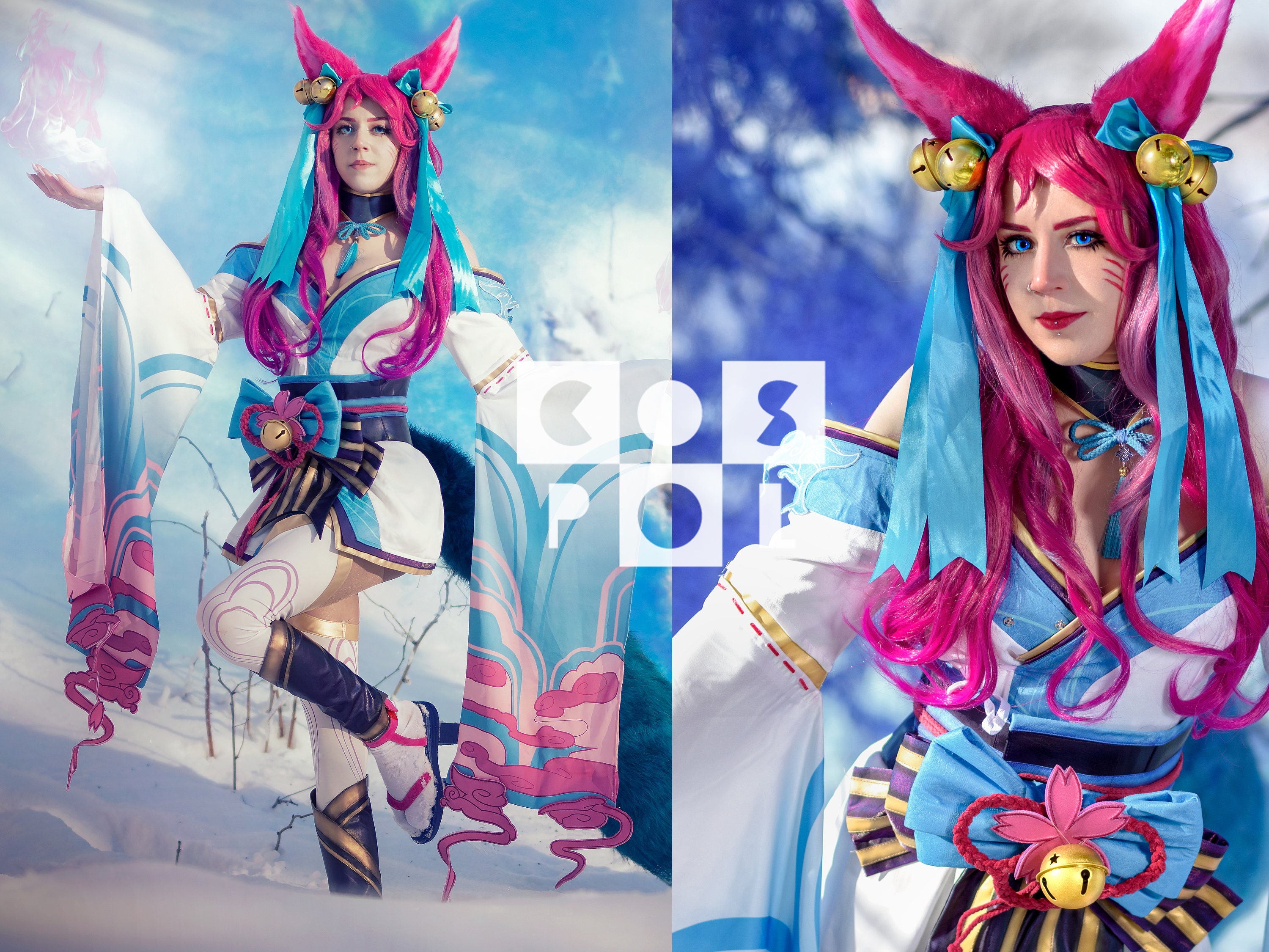 Spirit Blossom Ahri cosplay kostuum Cosplay vosmeisje