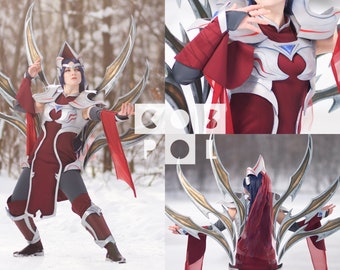 Irellia Game cosplay costume blade warior / blade feathers costume armor girl of legends