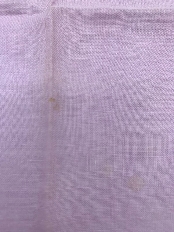 Lavender Purple Vintage Handkerchief/Hanky Edged … - image 7