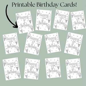 Printable Happy Birthday Complete Set: Ice Cream