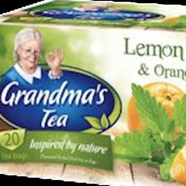 Grandma's Tea *Ceaiul Bunicii* LEMON Balm & ORANGE Peel 20 Tea Bags Made in Poland