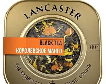 Lancaster Black Tea ROYAL MANGO 75g Loose Tea in Gift Tin London