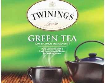 Twinings Green Tea PURE 50 Tea Bags Made In England