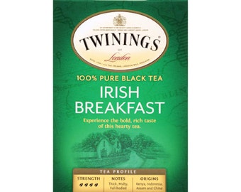 Twinings Black Tea IRISH BREAKFAST 20 Tea Bags Made In England