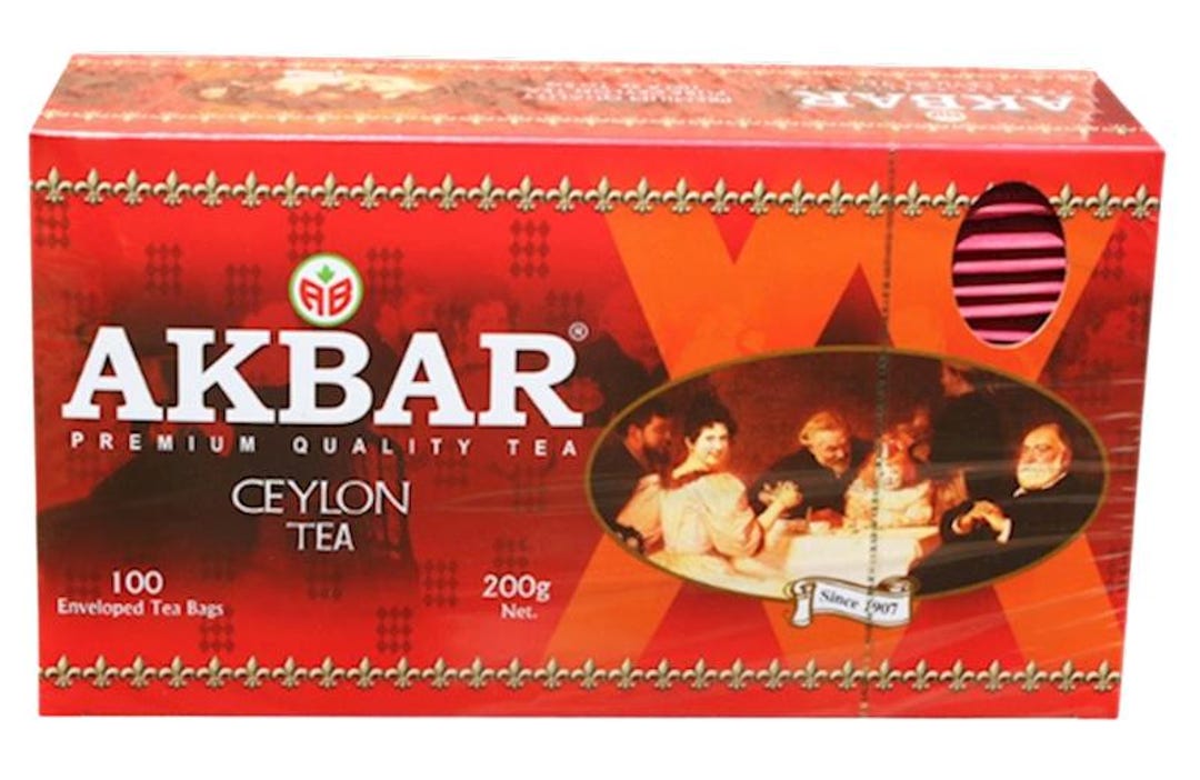Akbar Black Tea CEYLON 100 Tea Bags Made in Sri Lanka - Etsy