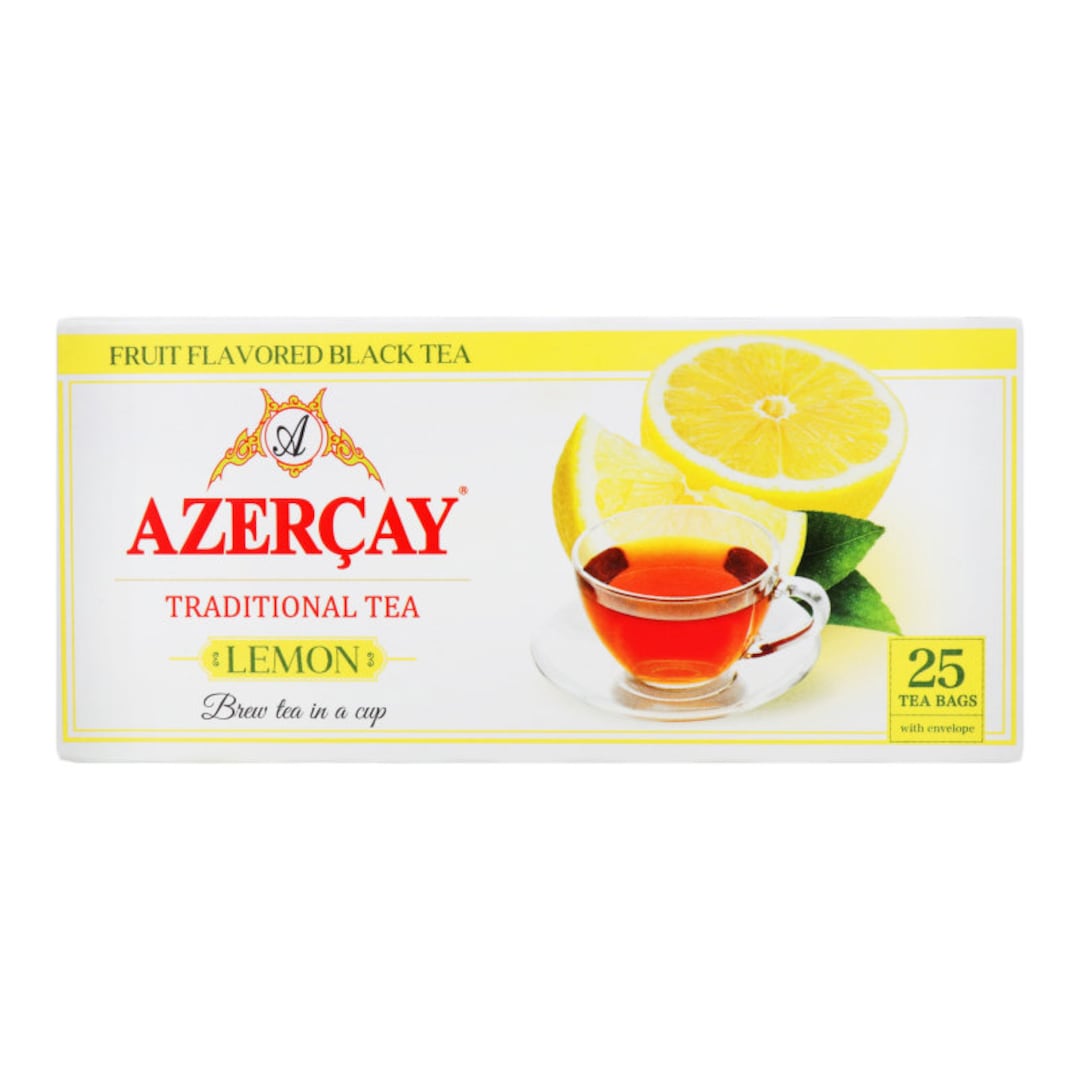 Azercay Black Tea With LEMON 25 Tea Bags Made in Azerbaijan Kosher ...