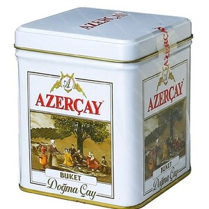 Azercay Buket 100g Largest Leaf Black Loose Tea in Tin Azerbaijanian - Etsy