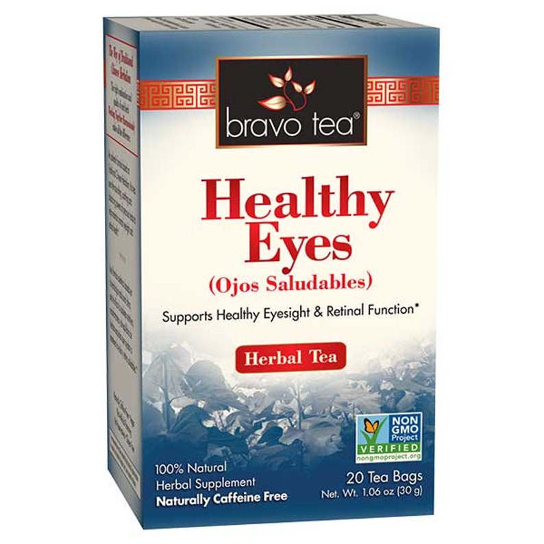 Bravo Herbal Tea Healthy Eyes 20 Tea Bags Eyesight & Retinal Function