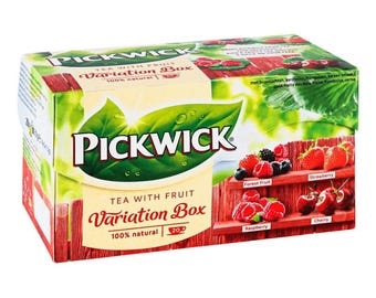 PICKWICK Black Tea WILD Berry & CHERRY Variation 20 Tea Bags Made in Netherlands