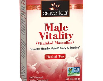 Bravo Herbal Tea Male Vitality 20 Tea Bags Male Potency & Stamina Non-GMO