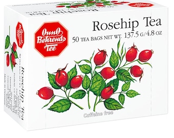 ONNO Berhends ROSEHIP 50 Tea Bags Made in Germany