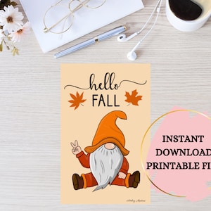 Hello Fall Planner DashBoard, Planner Cover, A5 Dashboard
