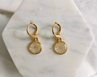 Queen Anne’s Lace Harz Ohrringe (große Gruppe)