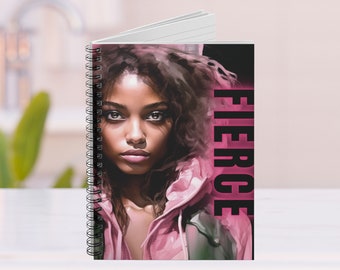 Empowered Elegance: Fierce Black Woman Journal Notebook