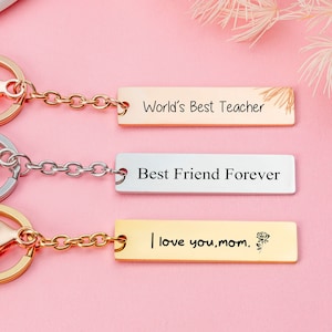 Drive Safe Keychain, Stainless Keyring,Custom Keychain,Personalized Engraved Keychain,Bridesmaid Keychain,Gift for Boyfriend/Husband/Wife