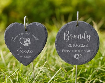 Personalized Pet Memorial Garden Slate,Pet loss gift,Memorial Plaque,Pet Bereavement Gift,Garden Sign,Pet Garden Marker,Pet Memorial Stone