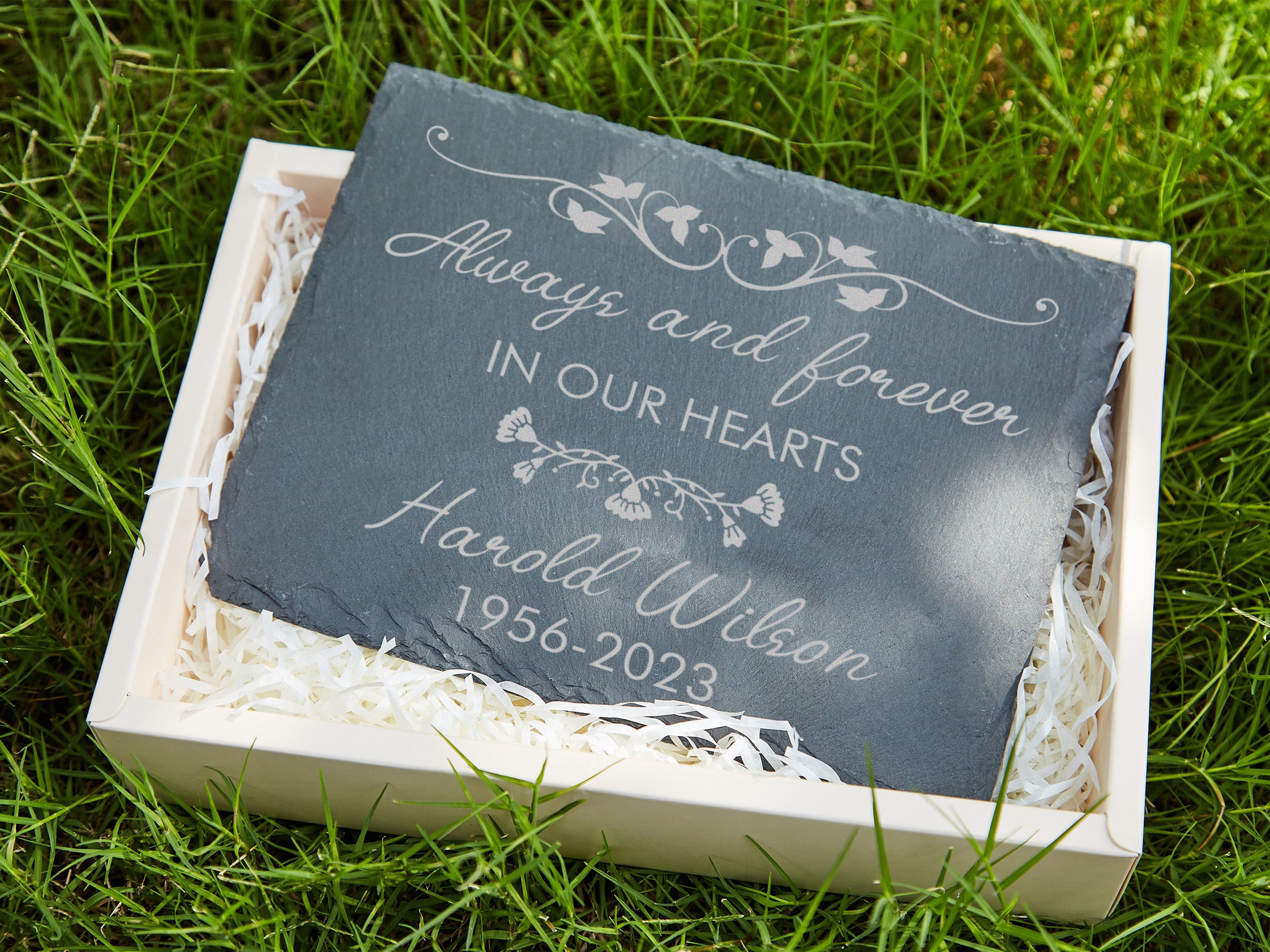 Personalized Memorial Stone.grave Marker,sympathy Gift.remembrance ...