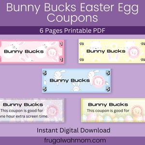 Bunny Buck Easter Egg Coupons