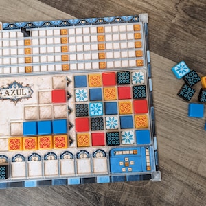 Azul Gameboard Overlay with Upgraded Scoring Marker