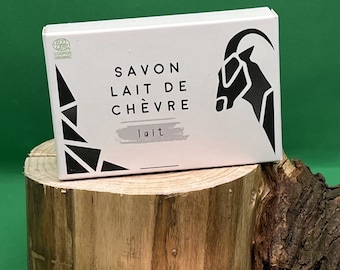 savon au lait de chevre certifier bio parfum douceur de lait. 90g