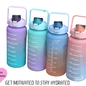 64 Ounce Motivational Water Bottle