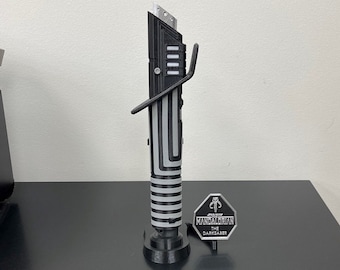 Mandalorian 3D Printed Darksaber and Stand