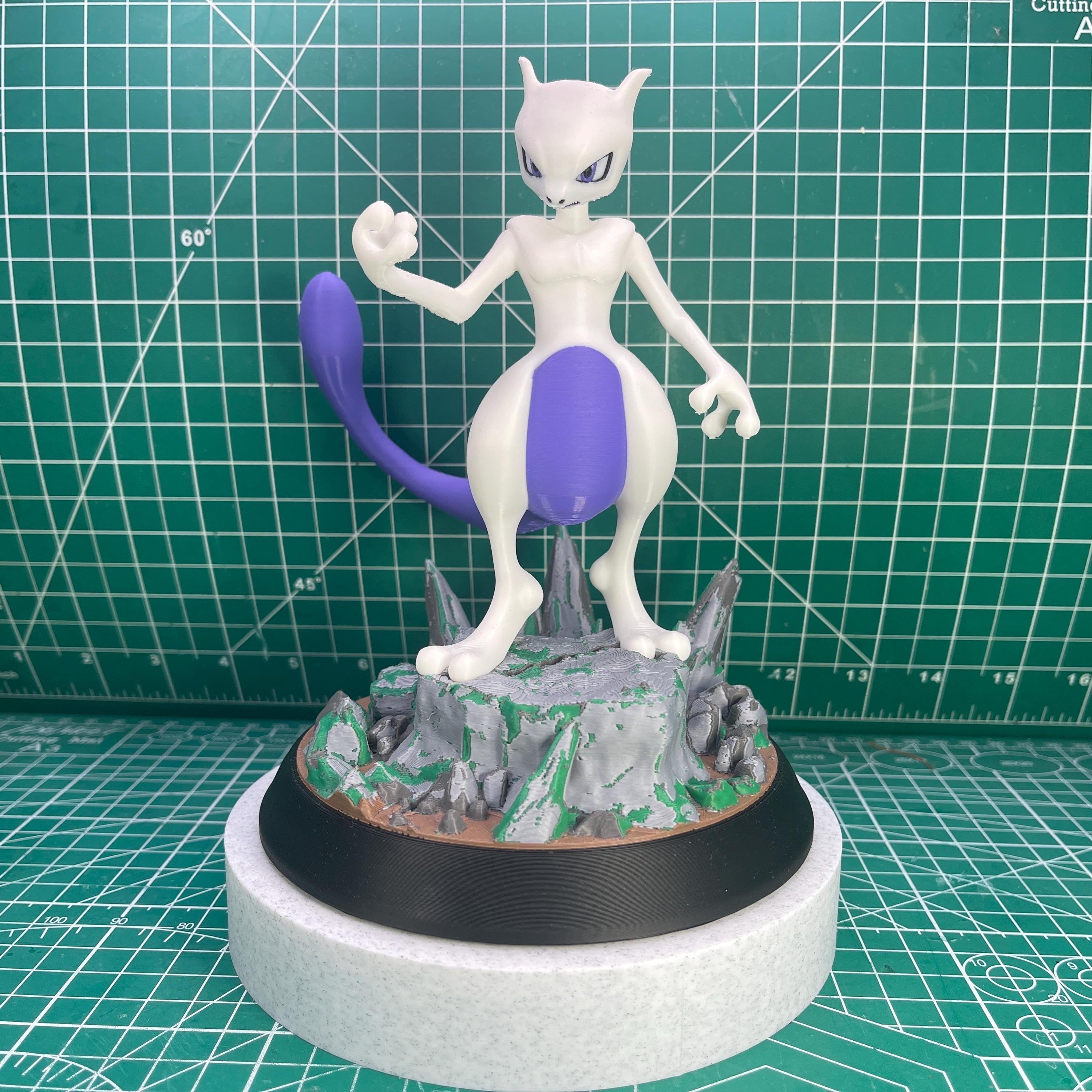 ミュウツー フィギュア 薄紫色 ミュウツー フィギュア 薄紫色 透明台座付き - メルカリ