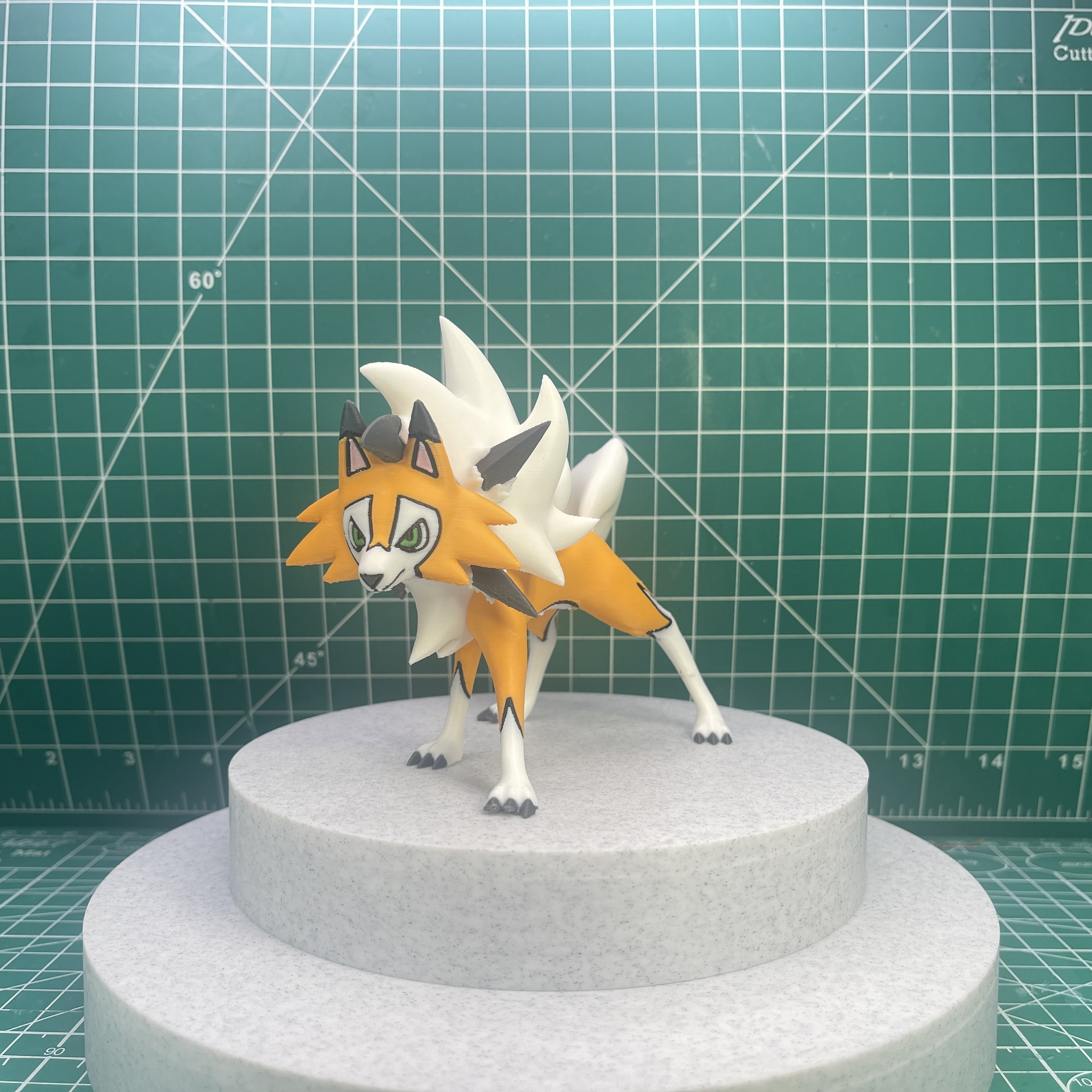 ルガルガン 昼・夜・夕暮れのフォルム ポケモンフィギュア 3Dプリント