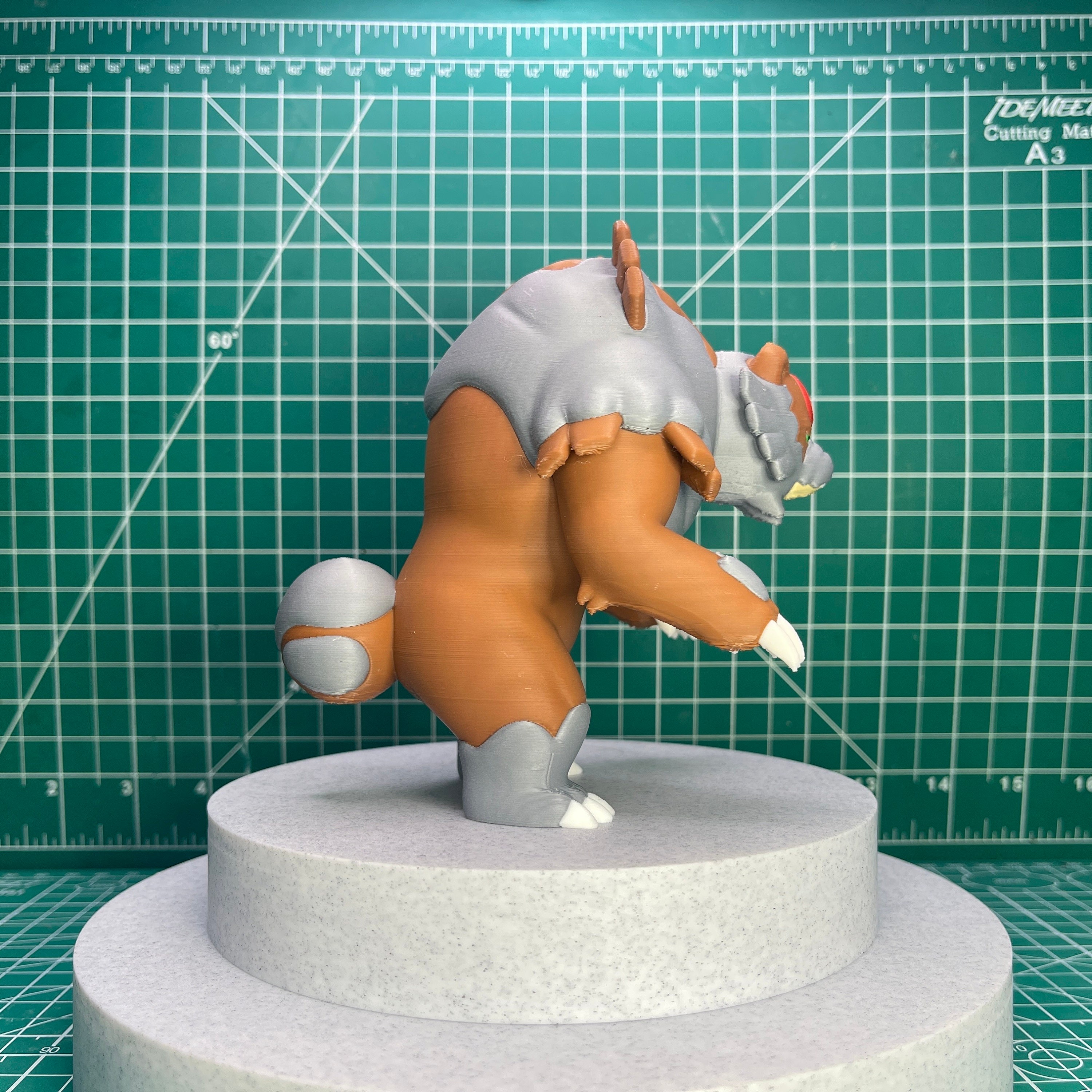 Bloodmoon Ursaluna Pokemon Figure 3D Printed Regular and Shiny