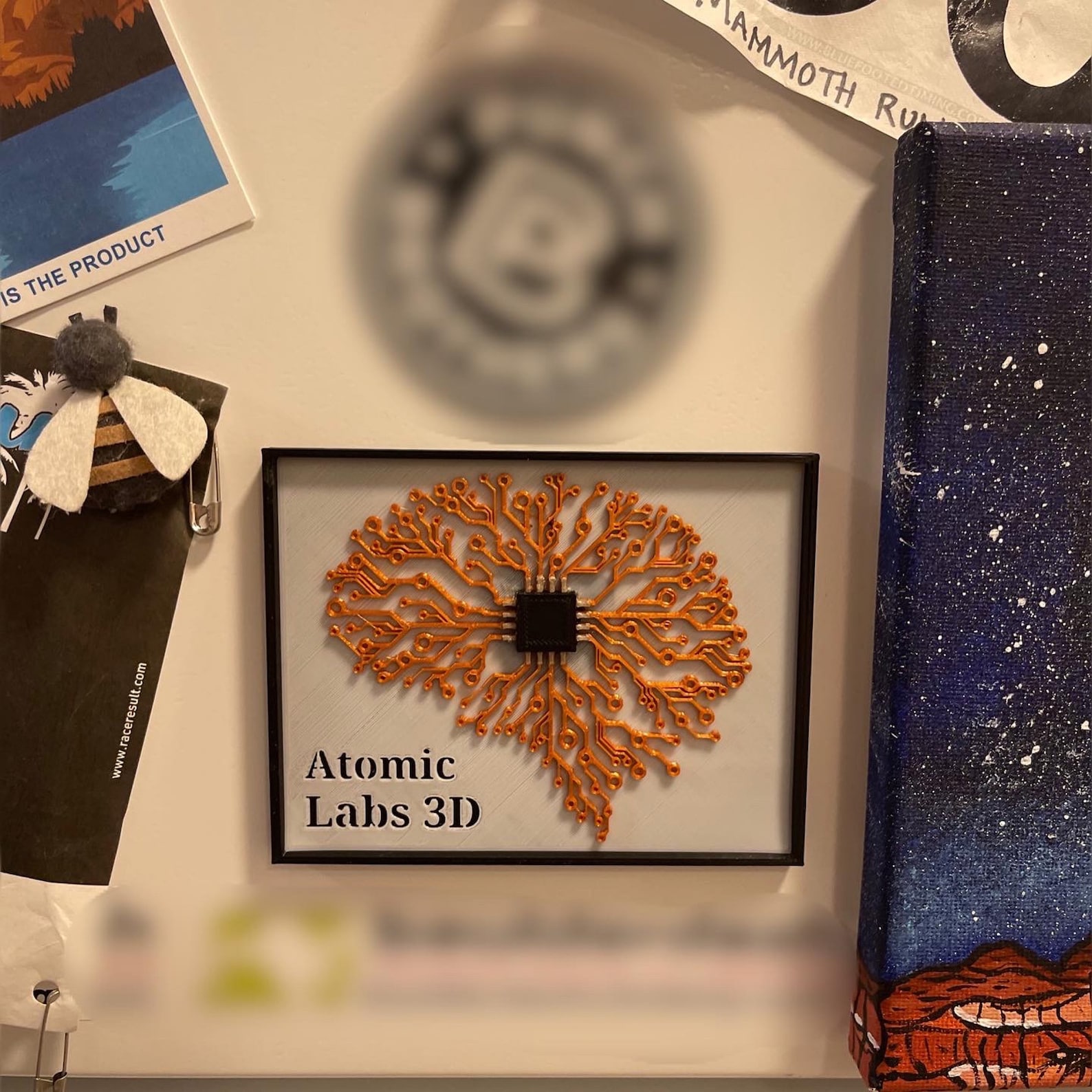 Atomic Labs 3D Printed Brain Circuit Magnet - Etsy