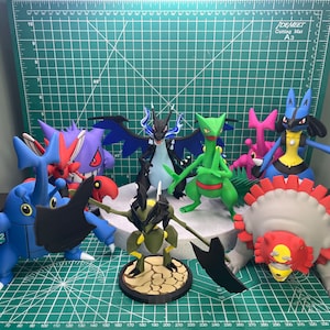 Custom Pokemon Figure 3D Printed Regular and Shiny Collectible | Pokemon Gift
