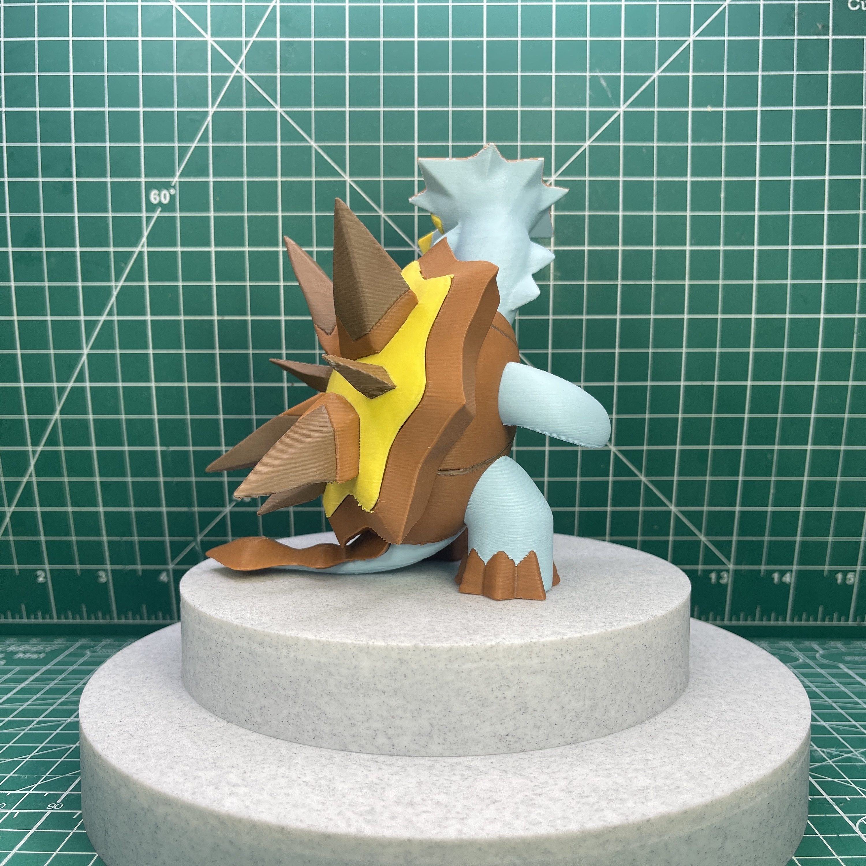 Turnator Turtonator Pokemon Figure 3D Printed Regular and Shiny Collectible ...