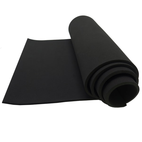 Neoprene Sponge Foam Rubber Sheet Roll - 15in x 60in (1/4in Thick)