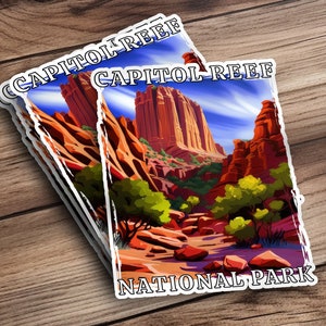 Capitol Reef National Park Utah Sticker, Camping Sticker, Car Decal, Capitol Reef National Park Decal, Adventure Sticker