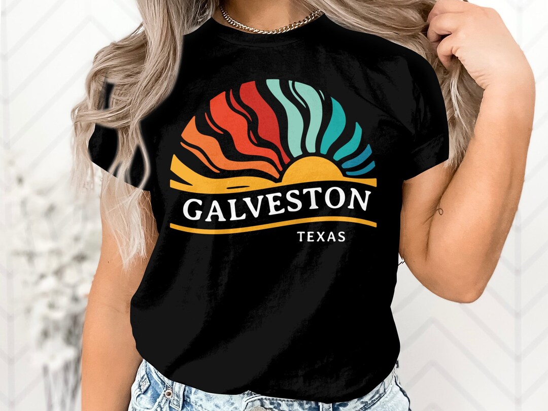 Galveston Tshirt Galveston Texas Summer Tee Beach Shirt Etsy