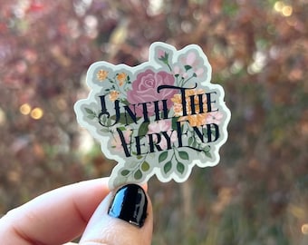 Sticker Until the Very End Harry Potter Floral Stickers Laptop Hydroflask Sheet Notebook Pack