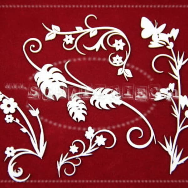 PRIMAVERA DECORES, Spring, Flowers, decorative ornament, chipboard, Scrapiniec