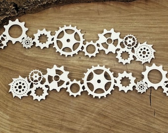 Steampunk - flying hearts - borders - decorative ornament, chipboard, Scrapiniec