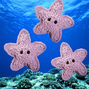 No Sew Star Fish Crochet Pattern Digital File | Easy Starfish image 1
