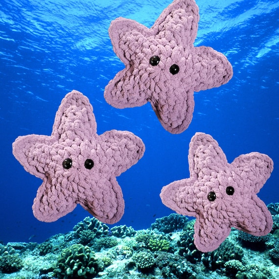 No Sew Star Fish Crochet Pattern Digital File | Easy Starfish