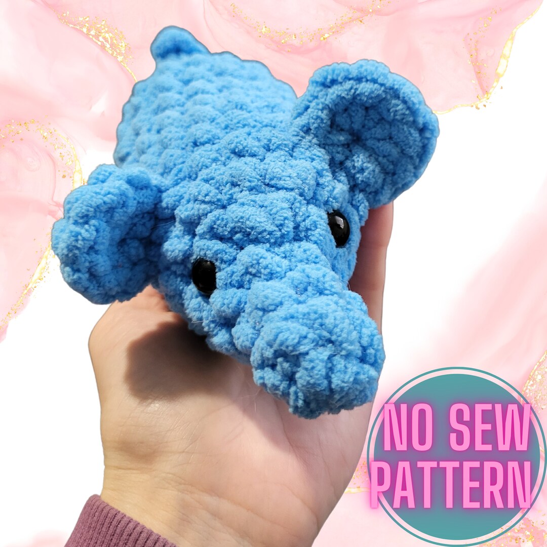 No Sew Baby Elephant Mini Crochet Pattern Digital File Easy to Make No ...
