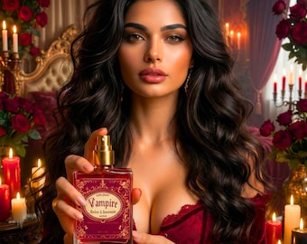 Vampire dark sultry vanilla amber perfume oil warm spicy long lasting fragrance for women sexy evening scent perfect date night gift for her