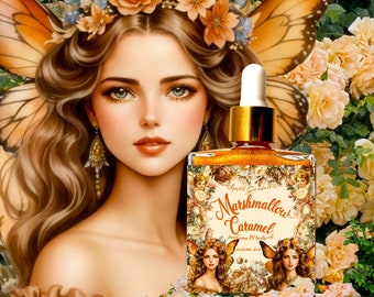 Marshmallow Caramel Perfume/Gold Body Shimmer/Bronzer/Natural Perfume/Organic Perfume/Women's Perfume Spray/Shea Body Butter/Spa Gift Box