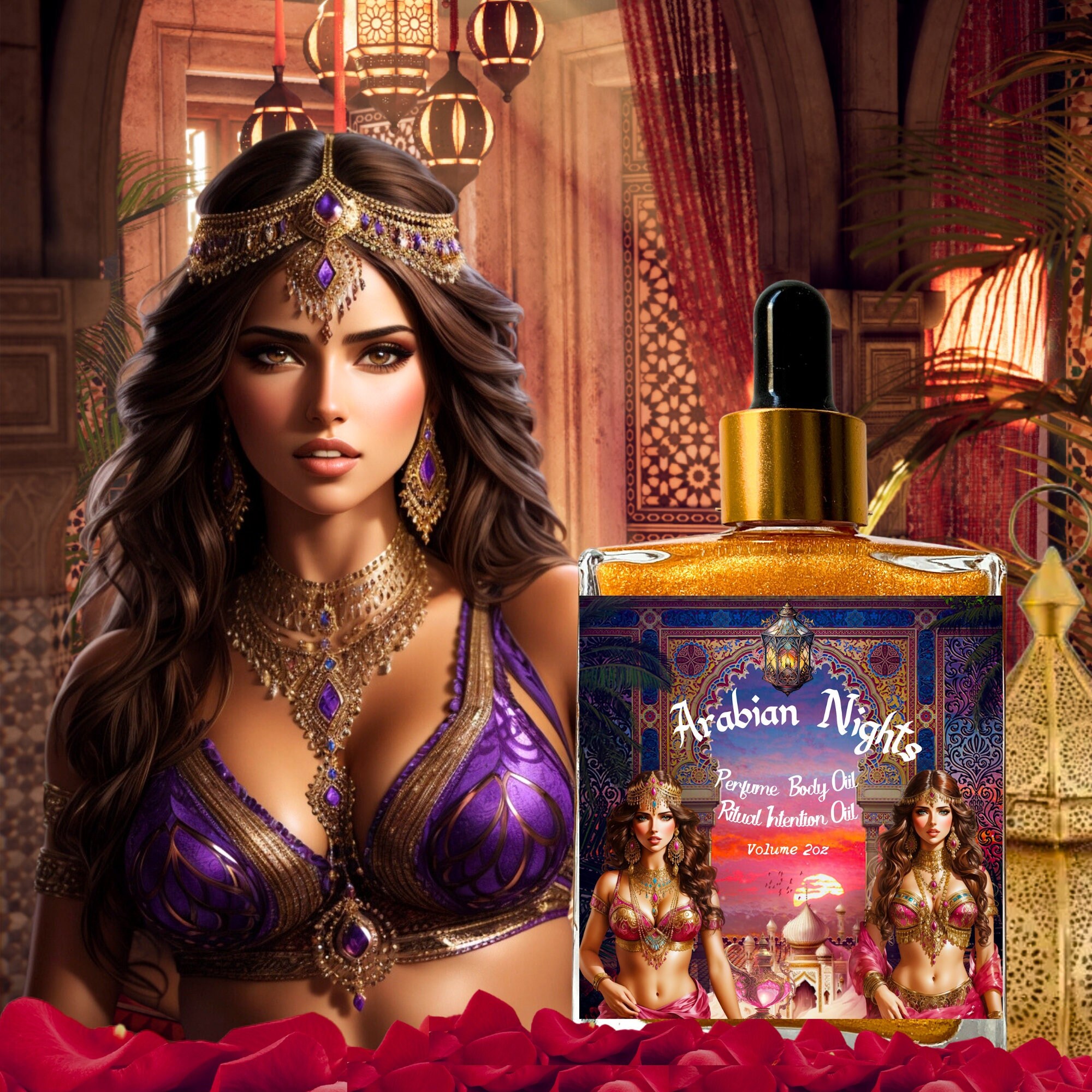Buy Arabian Nights Perfume gold Body Shimmer natural Perfume