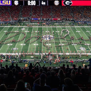 UGA 2022 SEC Championship Game; Redcoat Band Pregame Dooley Tribute-w Final Score