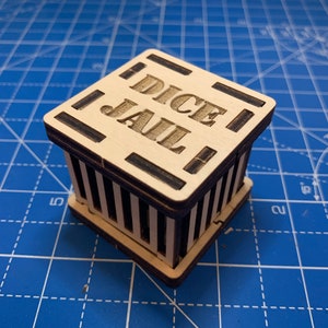 Laser Plotterdatei eines Würfelgefängnisses | Digitaler Download | DXF SVG AI Dateien für 3mm Ply