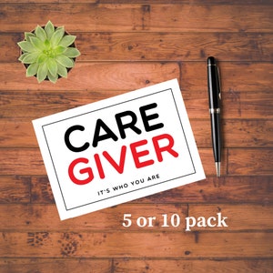 Care Giver Greeting Cards, It'S Who You Are, Caregiver Appreciation Gift, Hospice Nurse Medical Thanks, 3.5 X 5in Folded Cards
