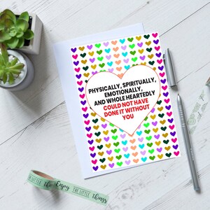 Carte cadeau de soignant, carte de remerciement cadeau pour soignant, carte-cadeau pour collègue, carte d’appréciation de l’employé Reconnaissance cadeau 5 x 7in